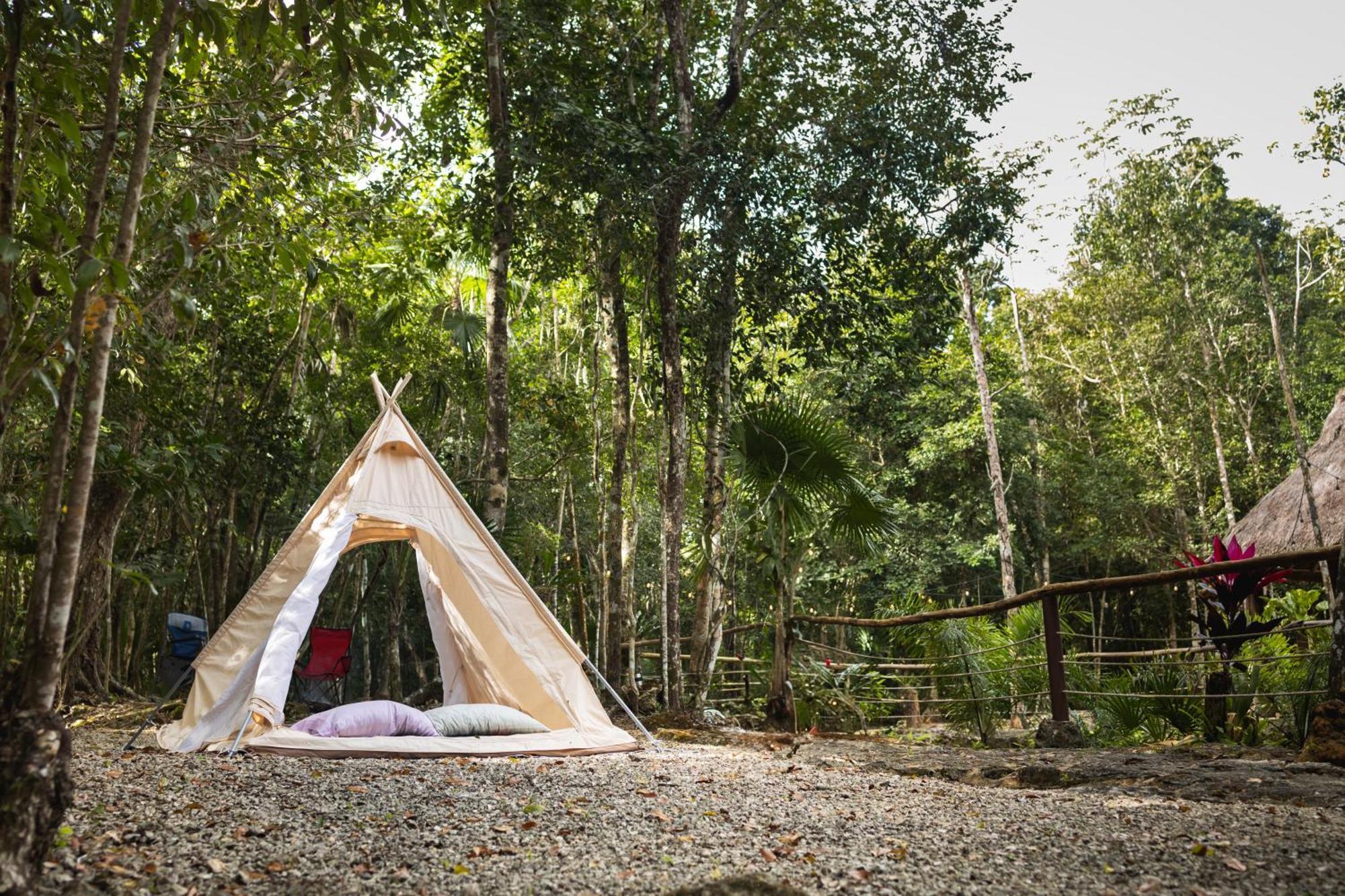 Cheel Lodge & Camping Пуэрто-Морелос Экстерьер фото